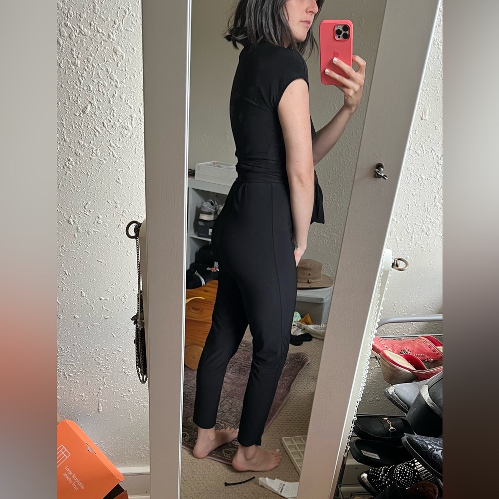 Stretchy Black Jumpsuit Rolla Coaster Small - Picture 5 of 6